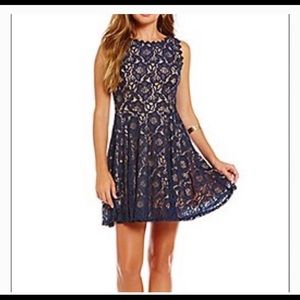 Size S  Navy Blue Lace Dress